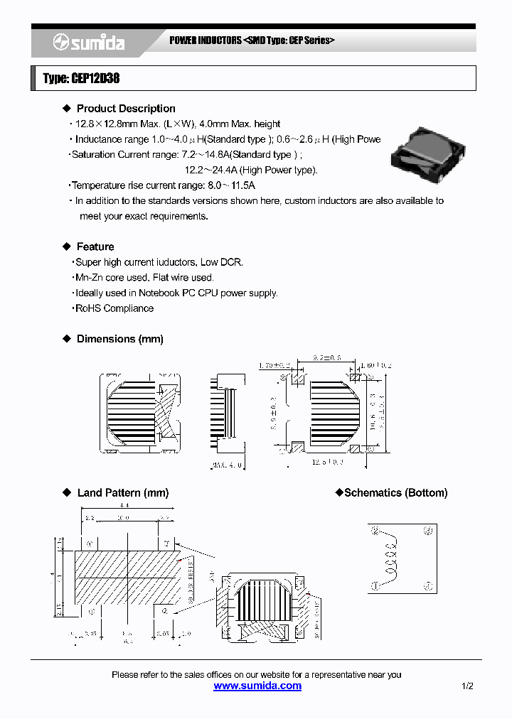 CEP12D3806_4137404.PDF Datasheet