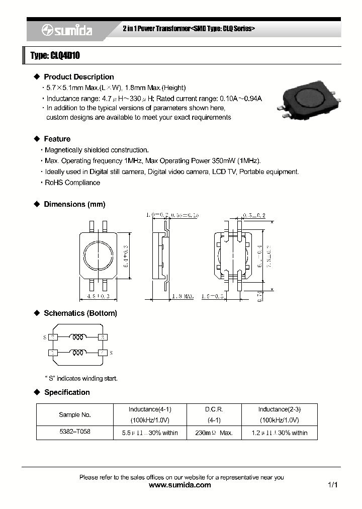 CLQ4D10_4117244.PDF Datasheet