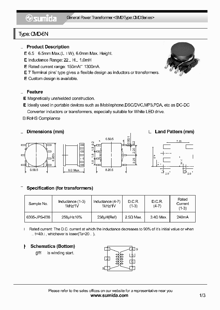CMD6NNP-330K_4137311.PDF Datasheet