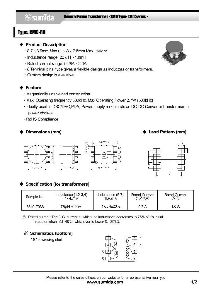 CMD8NNP-330K_4137280.PDF Datasheet