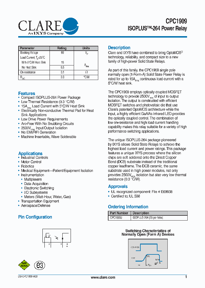 CPC1909_4120393.PDF Datasheet