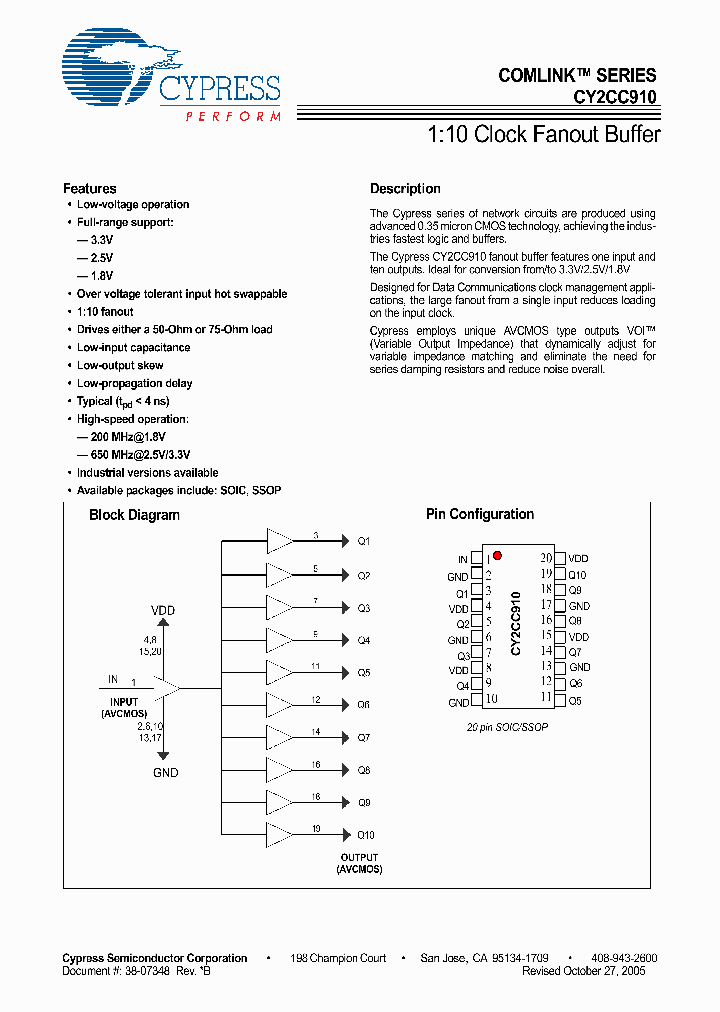 CY2CC910_4163760.PDF Datasheet