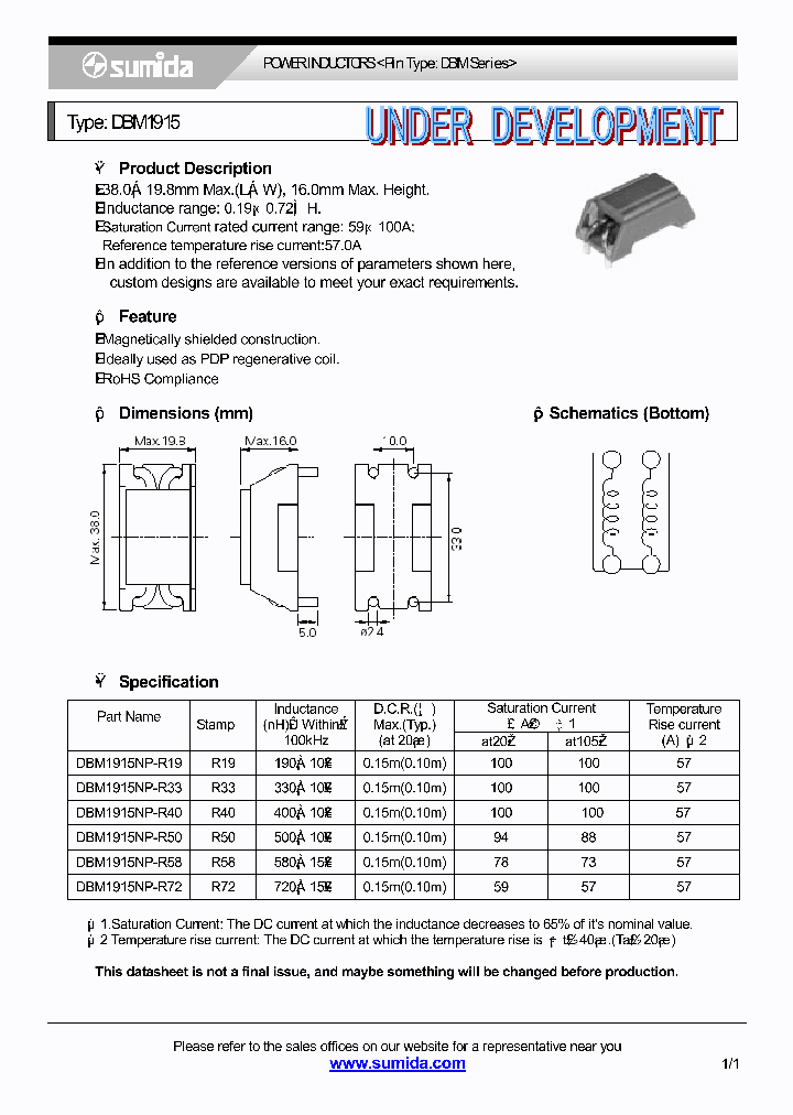 DBM1915NP-R40_4136487.PDF Datasheet