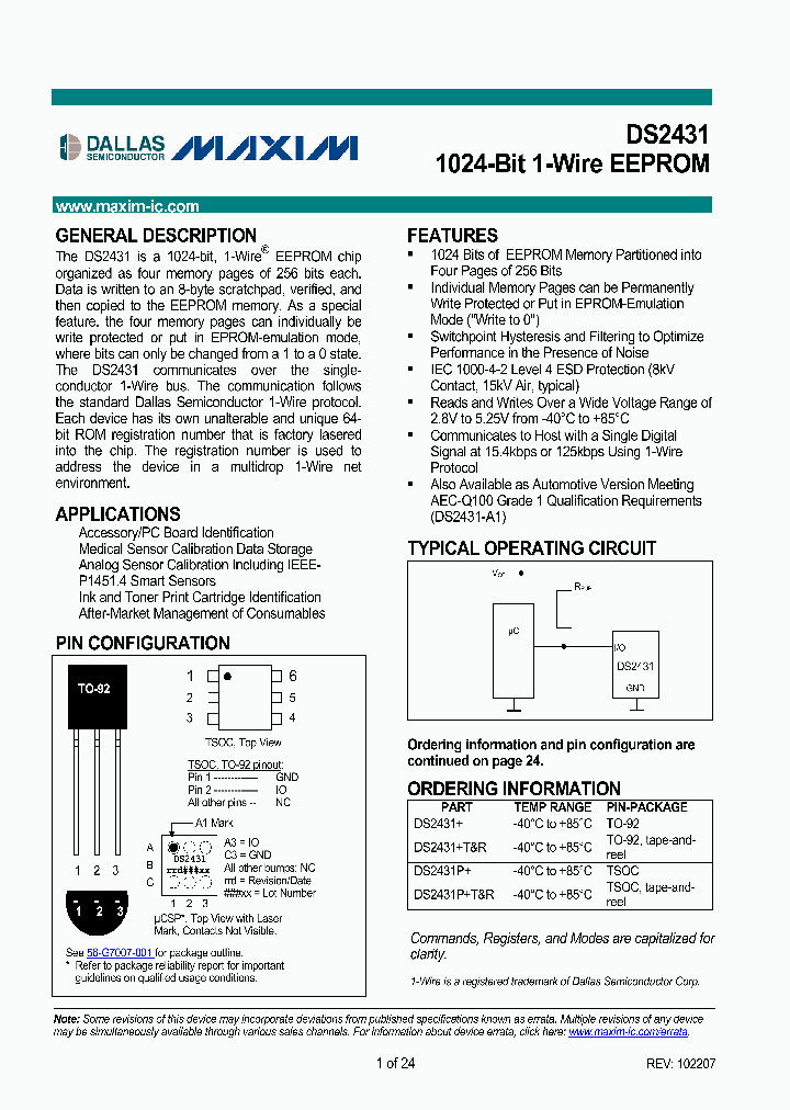 DS2431_4124250.PDF Datasheet