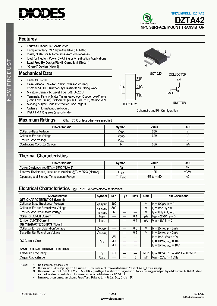 DZTA42_4104387.PDF Datasheet