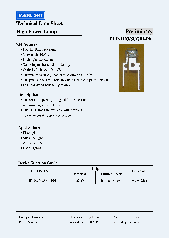 EHP-1103_4135475.PDF Datasheet