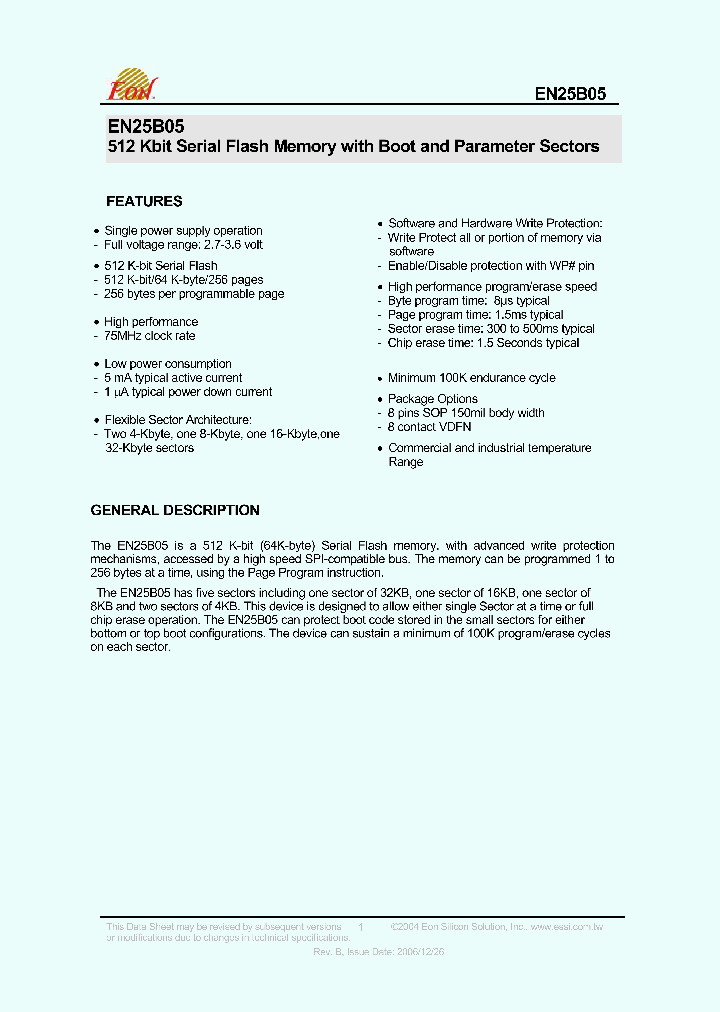 EN25B05T-75GC_4121452.PDF Datasheet