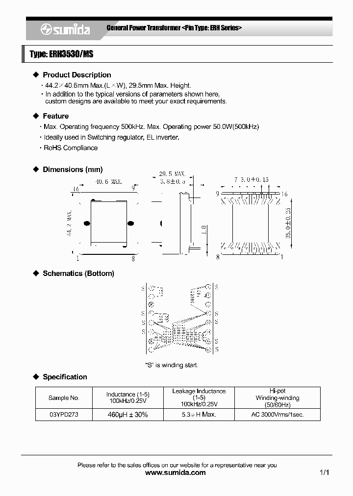 ERH3530_4136455.PDF Datasheet