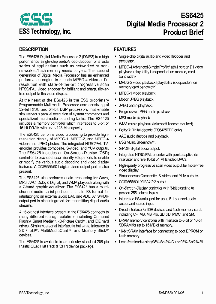 ES6425_4113714.PDF Datasheet