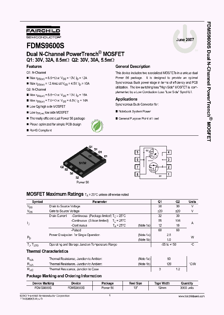 FDMS9600S_4107189.PDF Datasheet