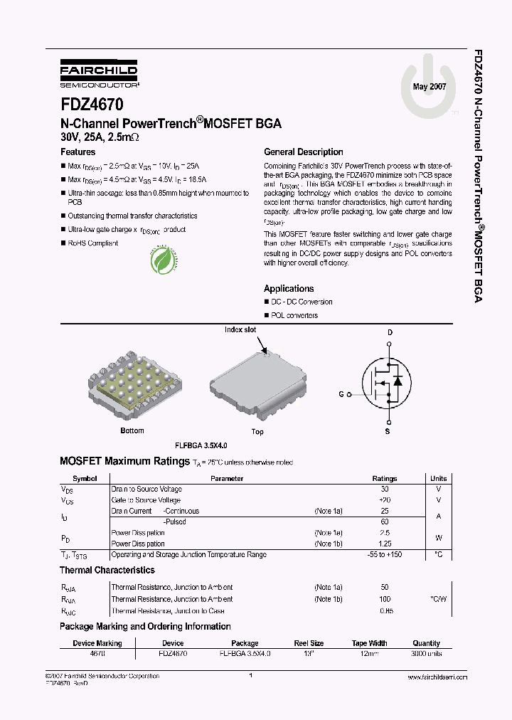 FDZ4670_4127647.PDF Datasheet