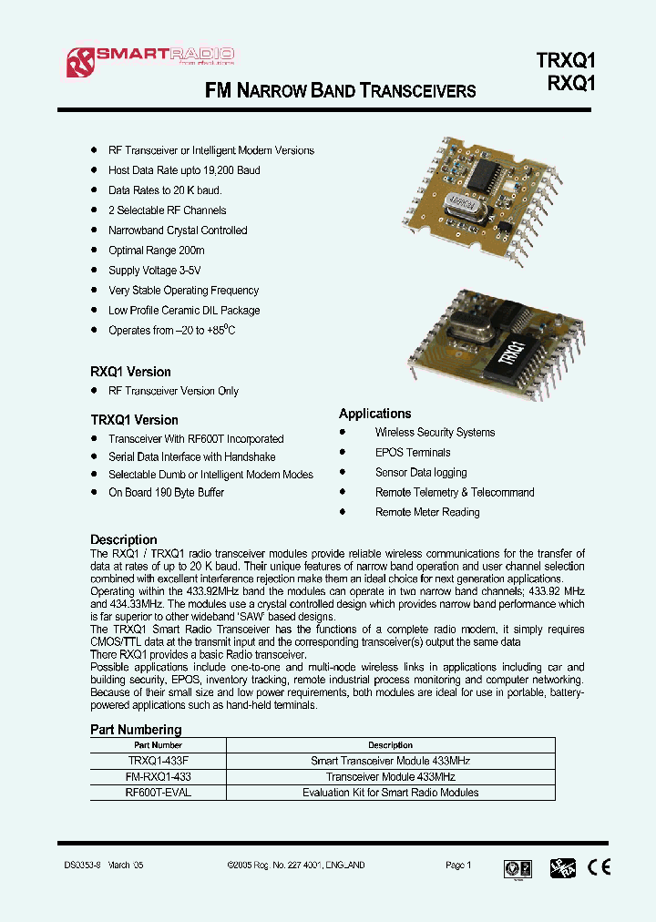 TRXQ1-433F_4144485.PDF Datasheet
