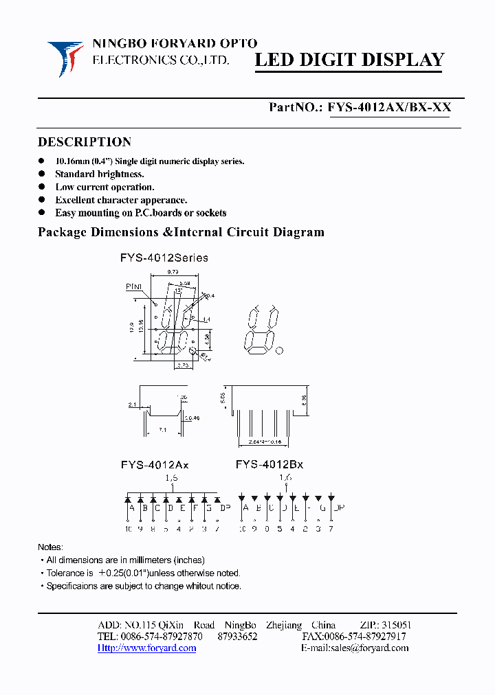 FYS-4012BX_4140289.PDF Datasheet