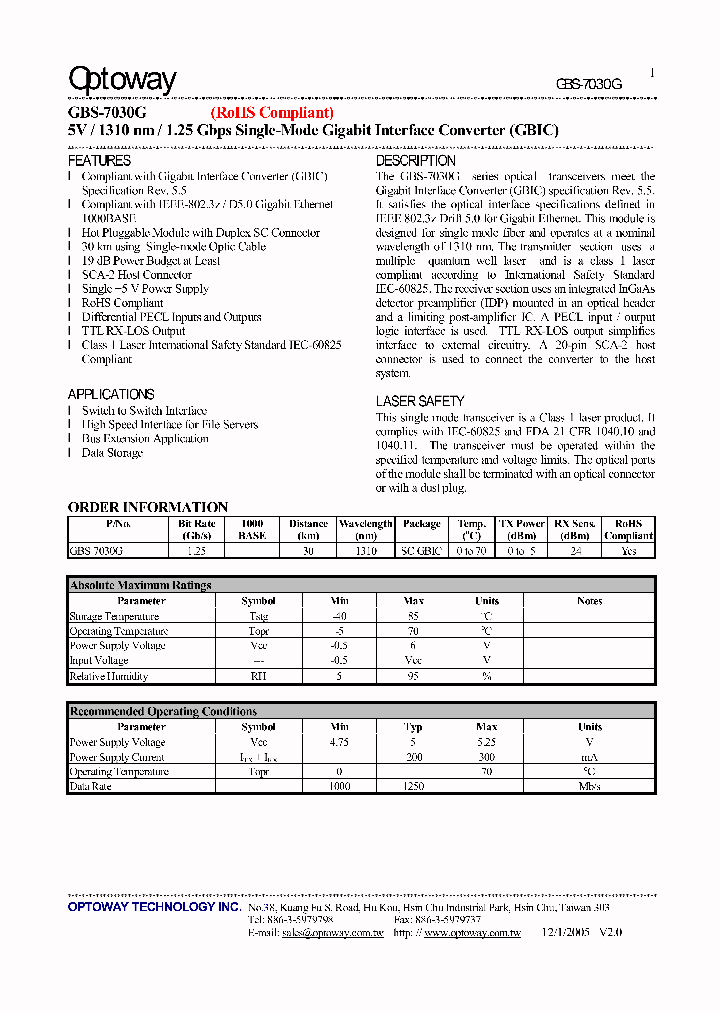 GBS-7030G_4118717.PDF Datasheet