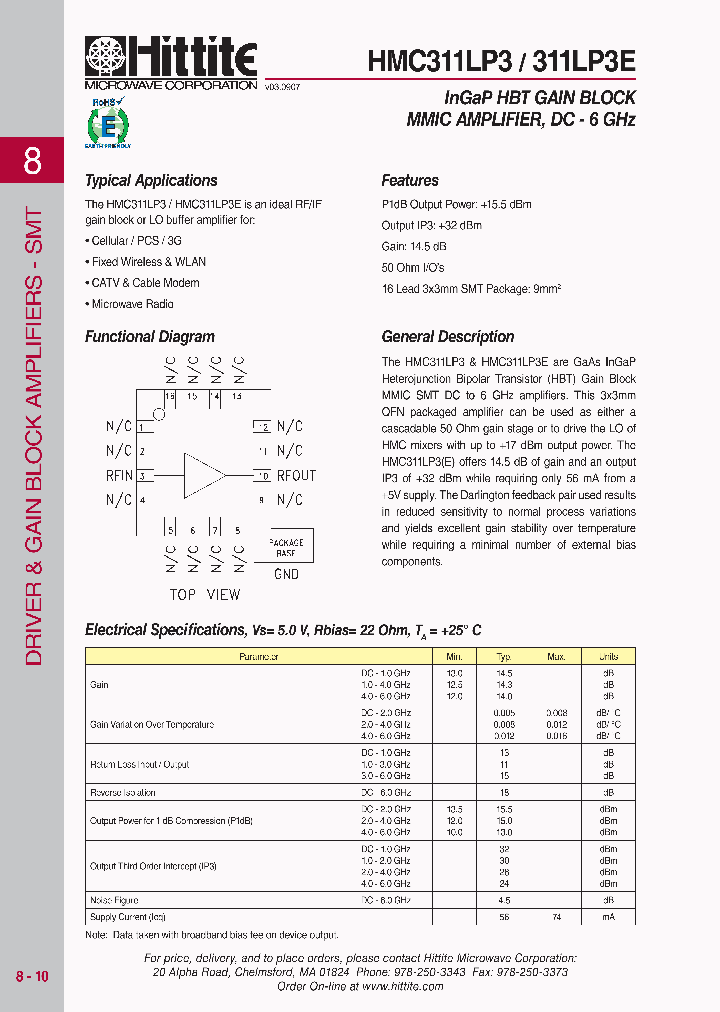 HMC311LP307_4138634.PDF Datasheet