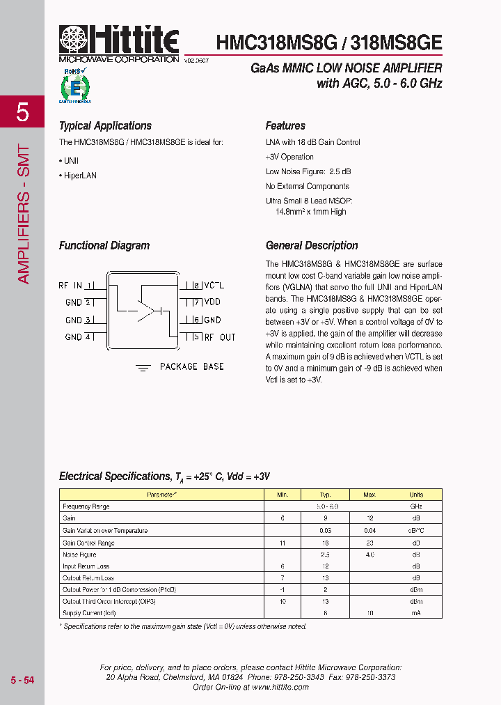 HMC318MS8G07_4138630.PDF Datasheet