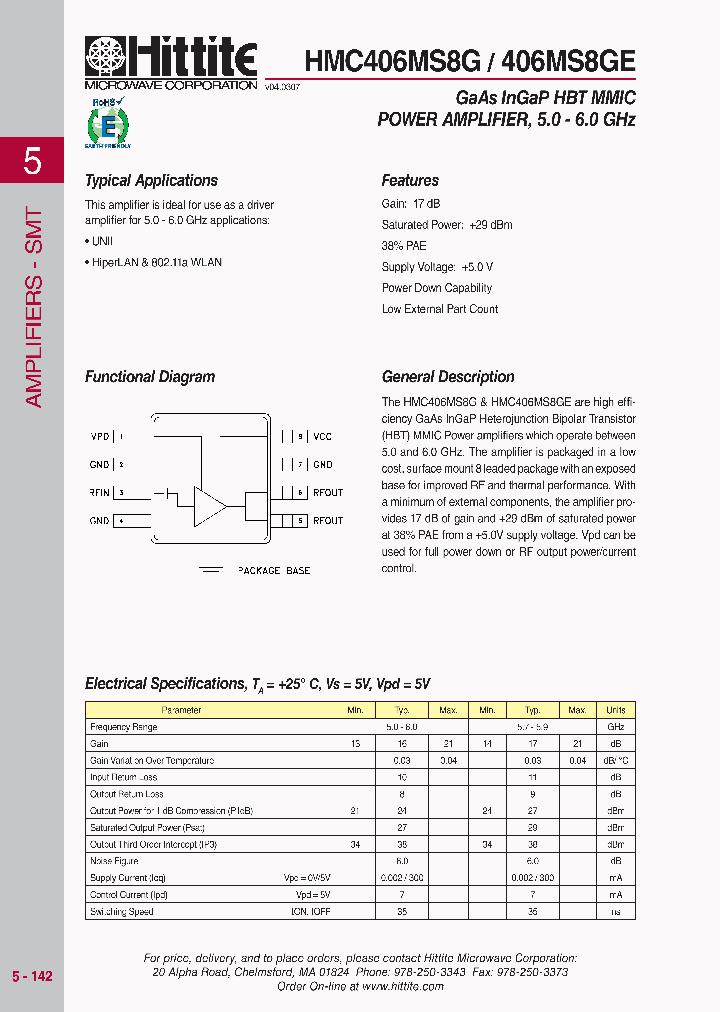 HMC406MS8G07_4138380.PDF Datasheet