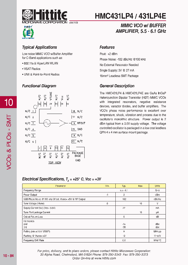 HMC431LP406_4138376.PDF Datasheet