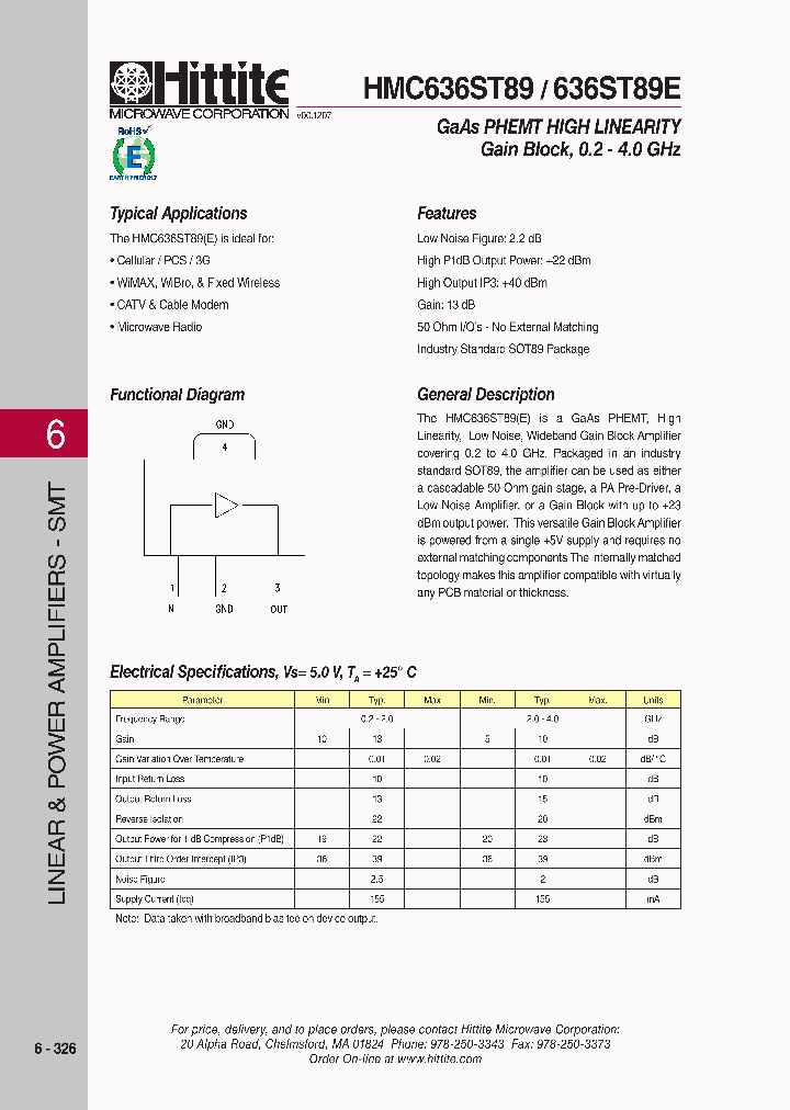 HMC636ST89_4138531.PDF Datasheet