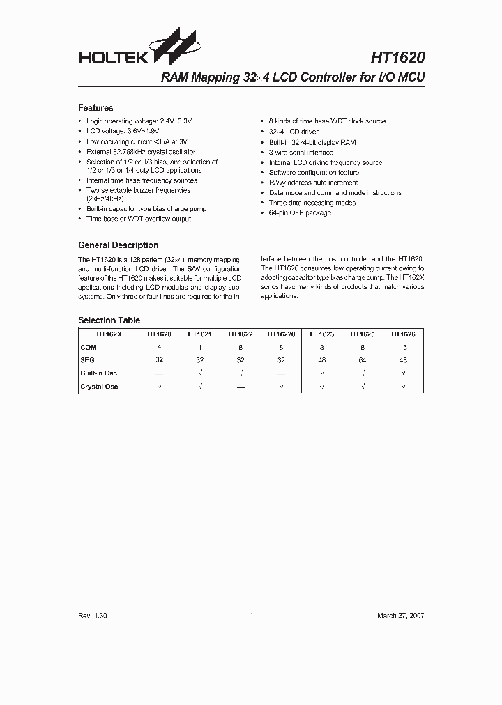 HT162007_4103985.PDF Datasheet