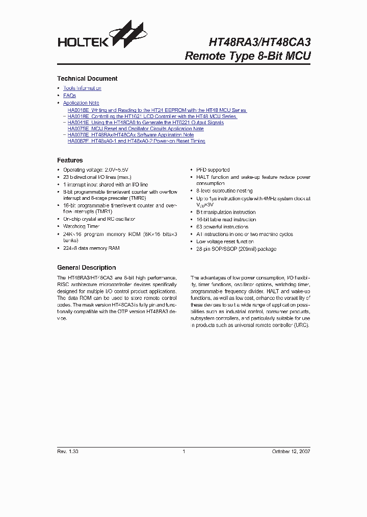 HT48RA307_4123736.PDF Datasheet
