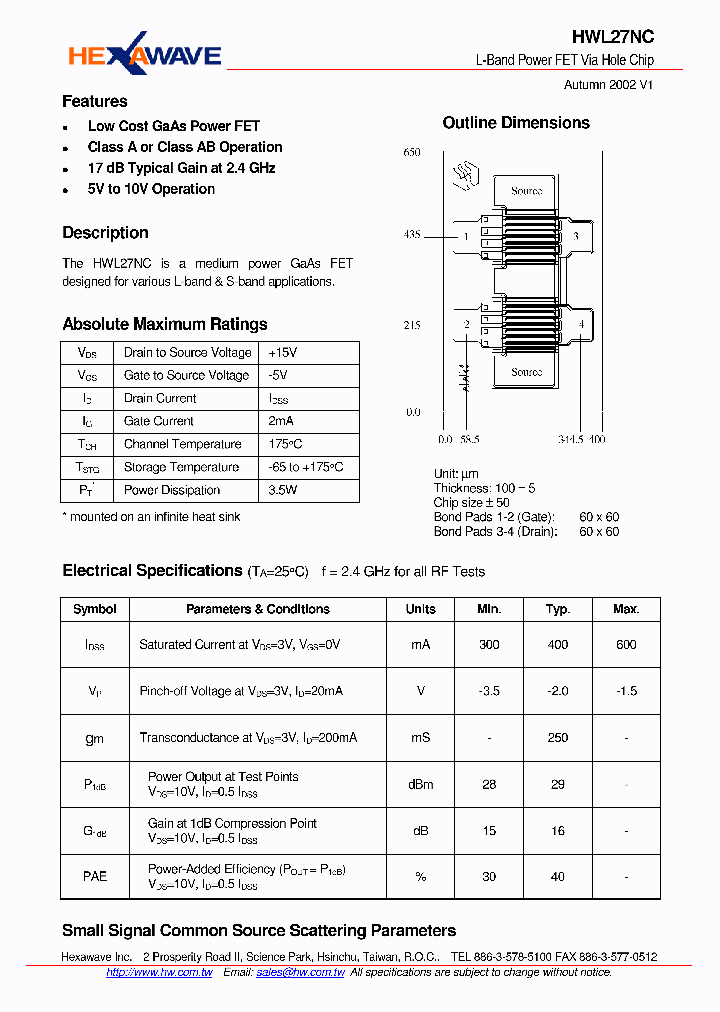 HWL27NC_4140515.PDF Datasheet