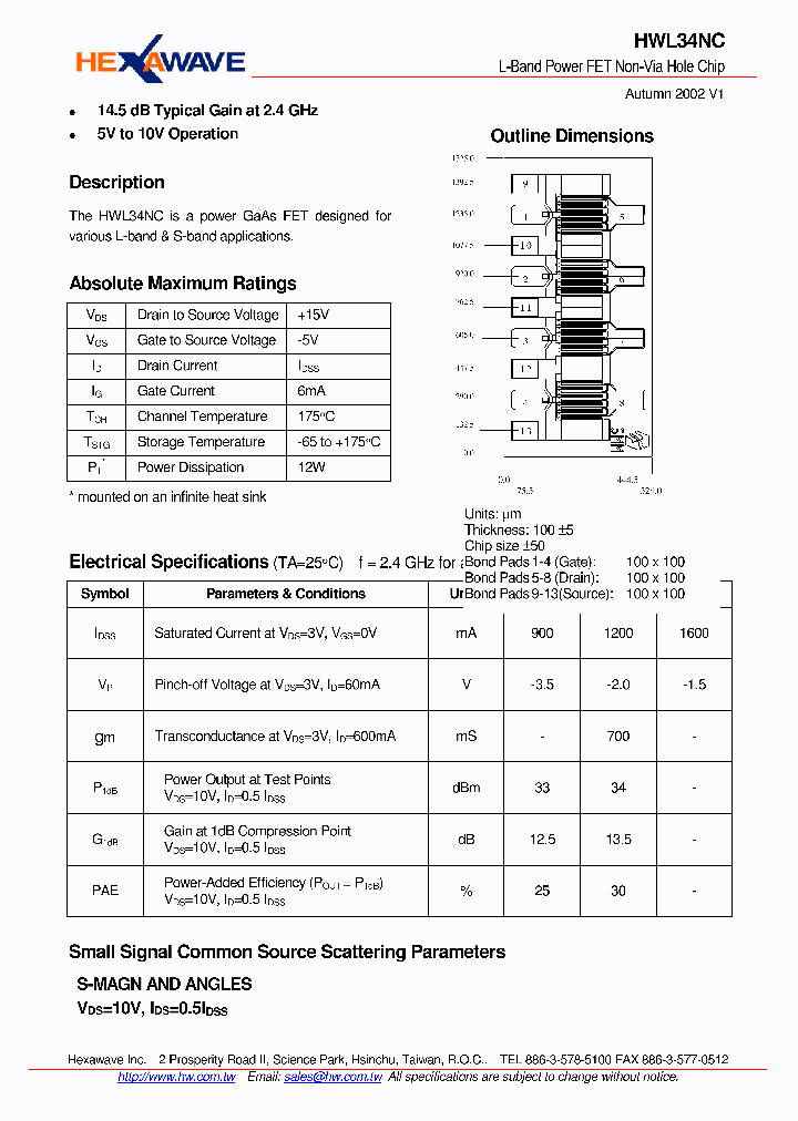 HWL34NC_4140509.PDF Datasheet