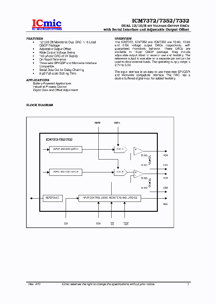 ICM7372Q_4130189.PDF Datasheet