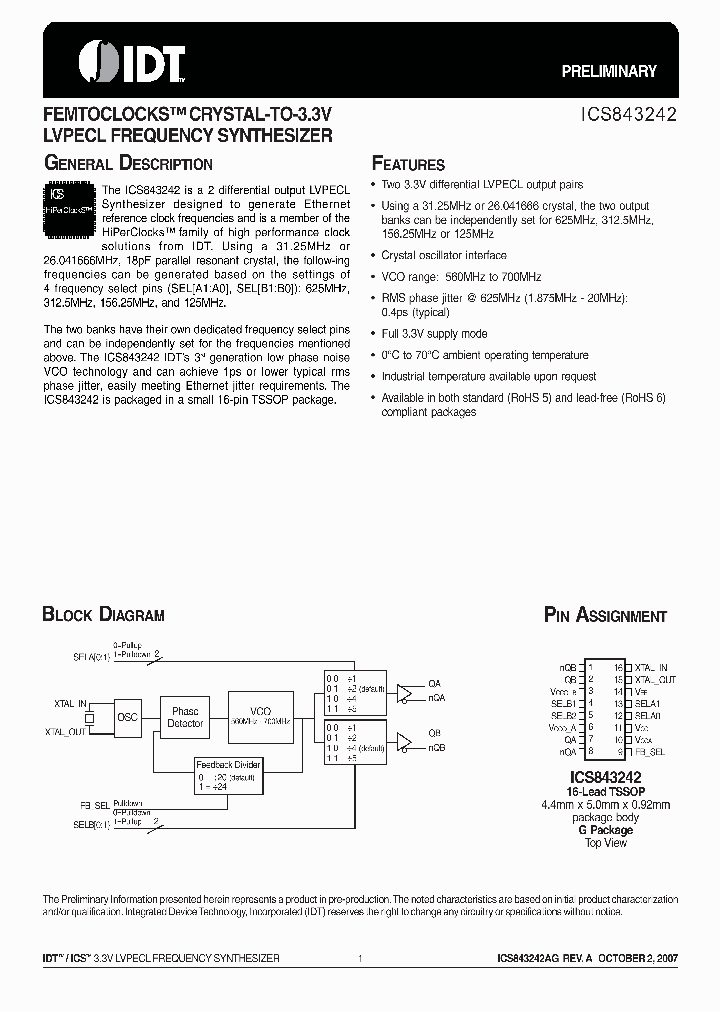 ICS843242AG_4145127.PDF Datasheet
