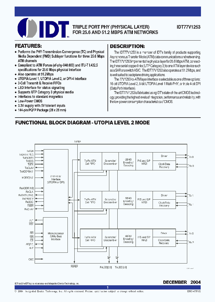IDT77V1253_4151884.PDF Datasheet