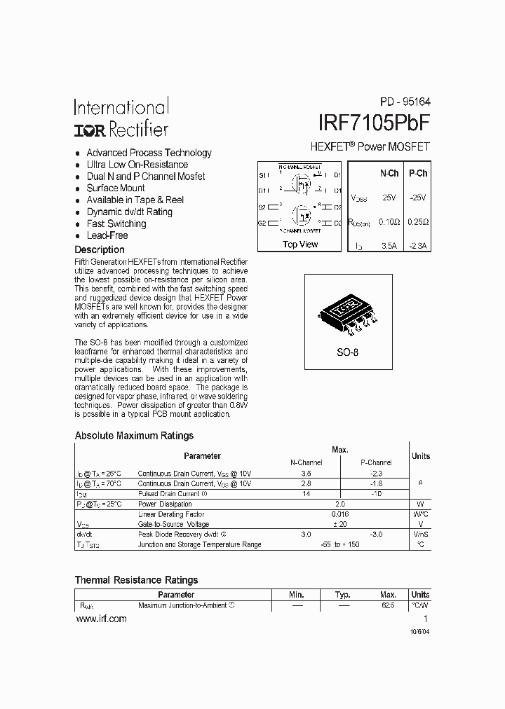 IRF7105PBF_4123182.PDF Datasheet