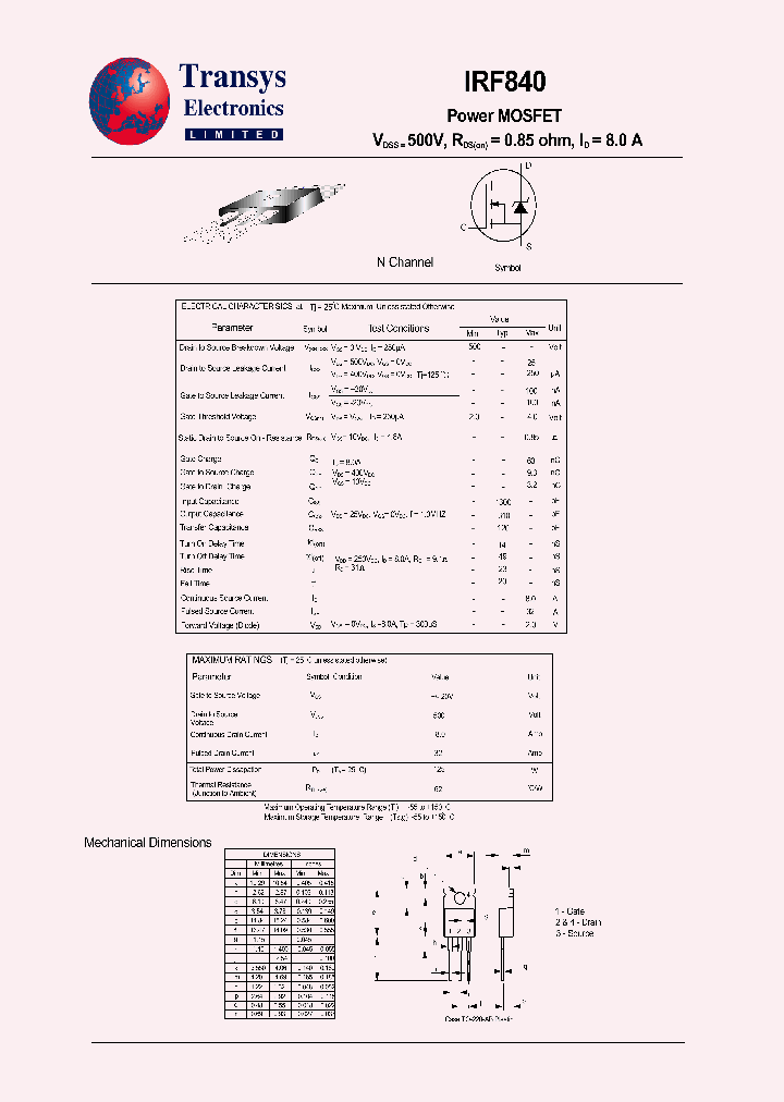 IRF840_4147085.PDF Datasheet