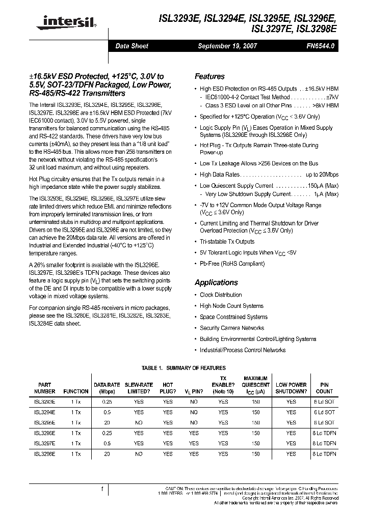 ISL3293E_4107868.PDF Datasheet