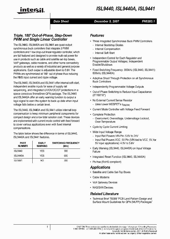 ISL9440_4129391.PDF Datasheet