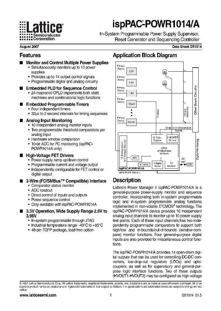 ISPPAC-POWR1014_4134422.PDF Datasheet