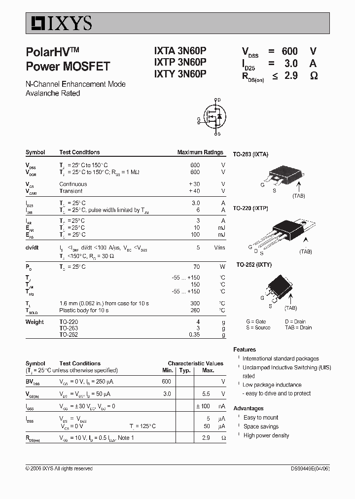 IXTA3N60P_4103206.PDF Datasheet
