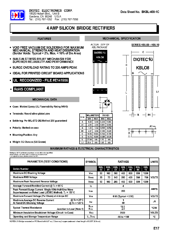 KBL10_4145351.PDF Datasheet