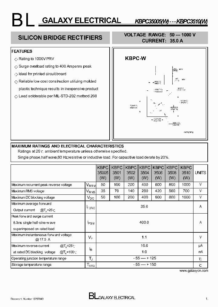 KBPC35005_4146484.PDF Datasheet