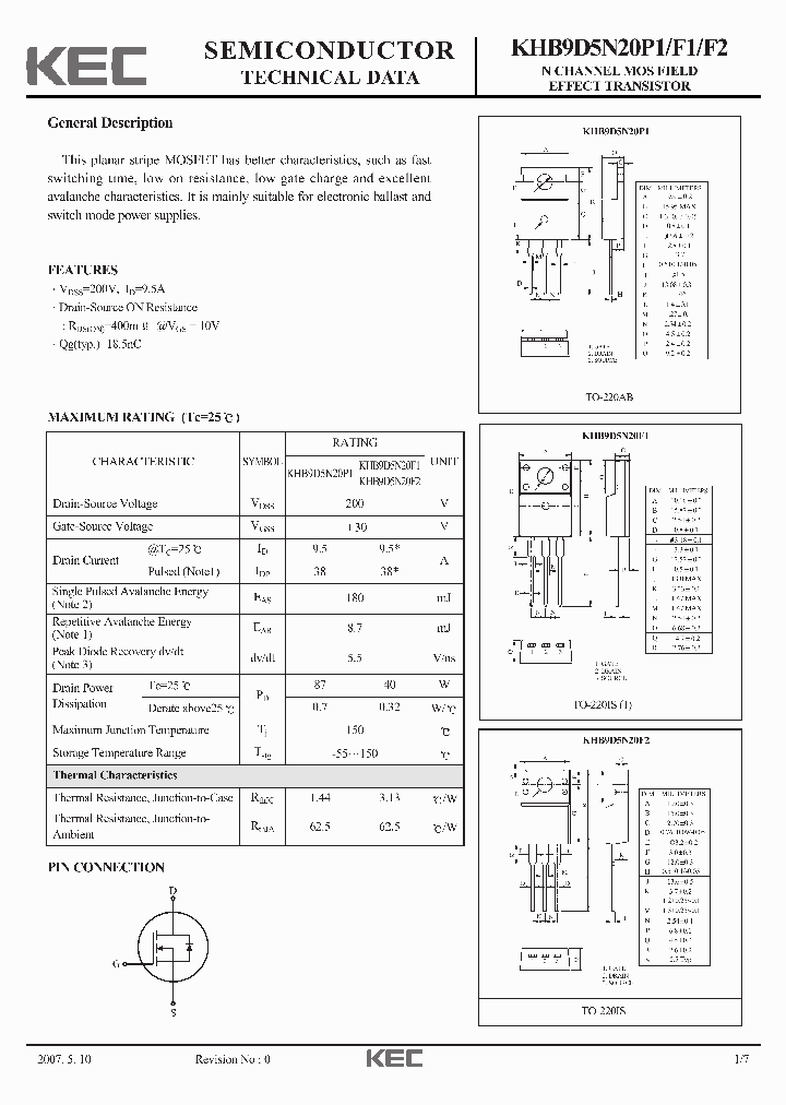 KHB9D5N20F1_4110101.PDF Datasheet