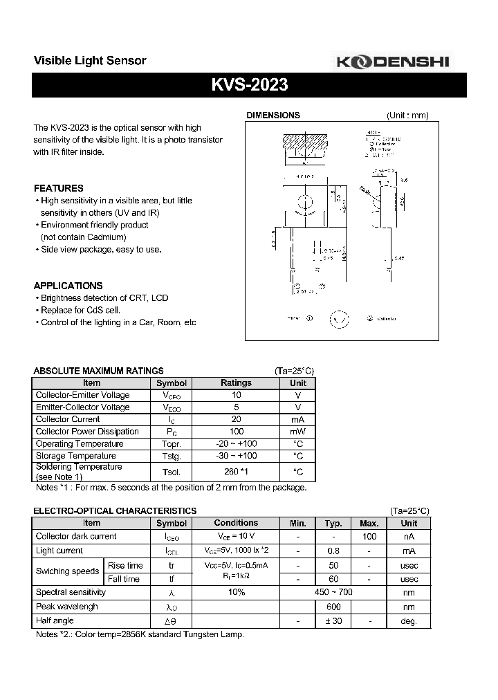 KVS-2023_4118366.PDF Datasheet