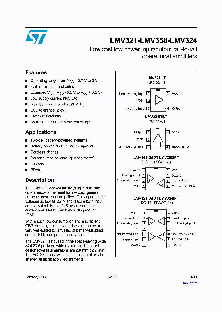 LMV358ID_4152982.PDF Datasheet