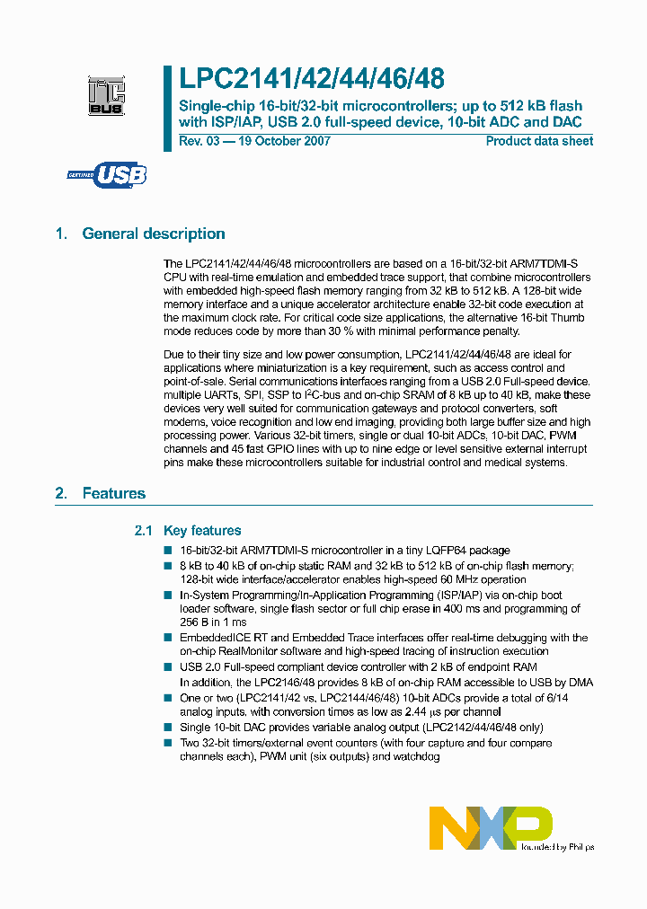 LPC2144FBD64_4152595.PDF Datasheet