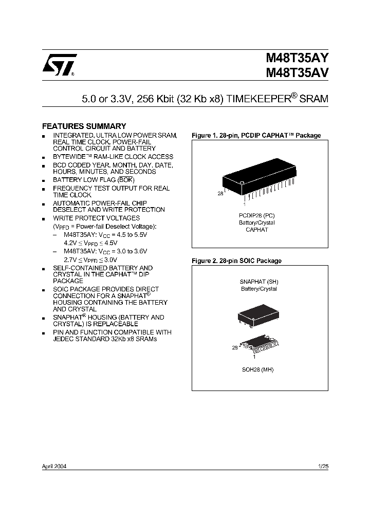 M48T35AY04_4122588.PDF Datasheet
