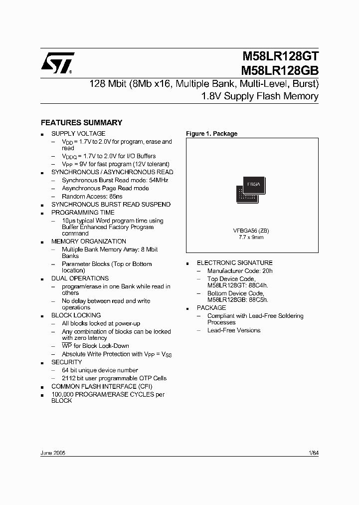 M58LR128GT85ZB5_4131115.PDF Datasheet