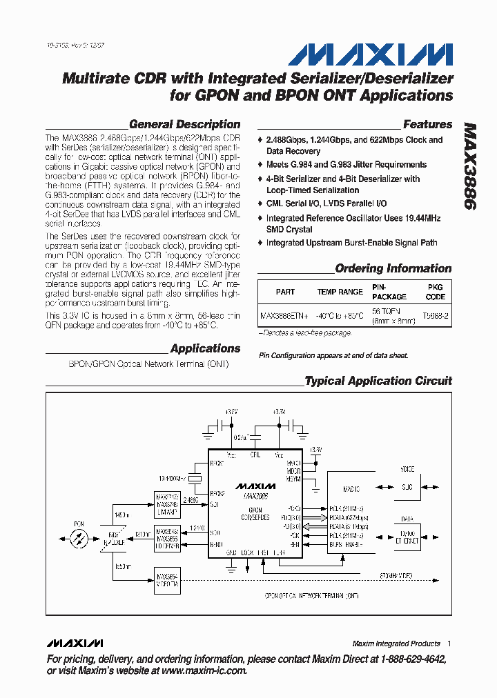 MAX3886ETN_4132488.PDF Datasheet
