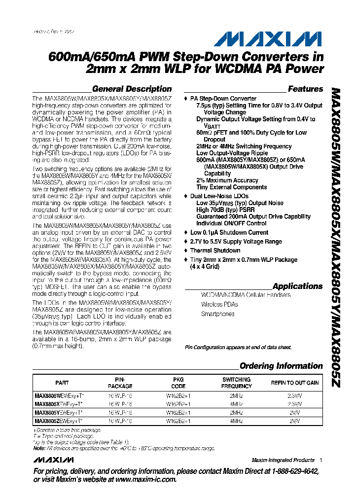 MAX8805W_4110403.PDF Datasheet