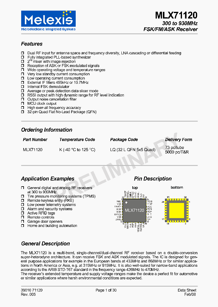 MLX71120_4141778.PDF Datasheet