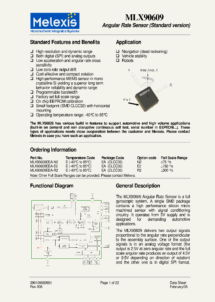 MLX90609EEA-E2_4141759.PDF Datasheet