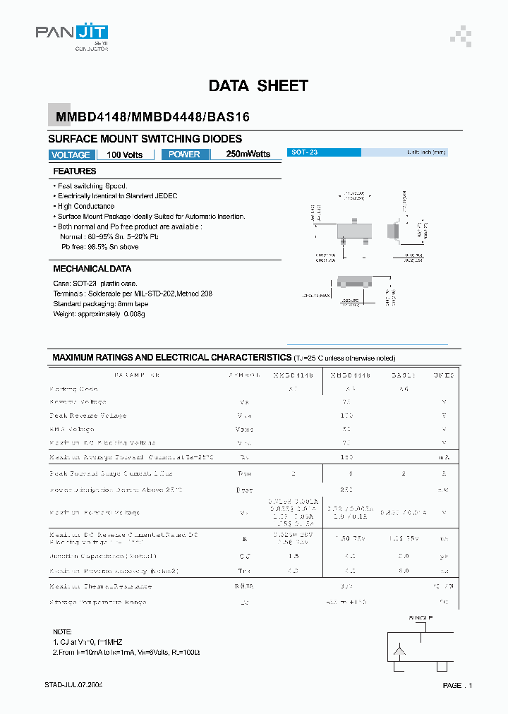MMBD414804_4120347.PDF Datasheet