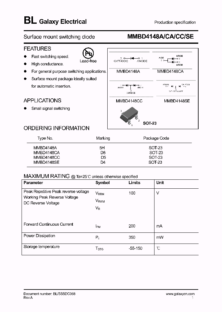 MMBD4148A_4149554.PDF Datasheet